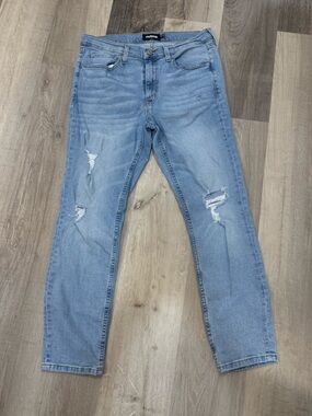 Light Blue Distressed Men’s Jeans
